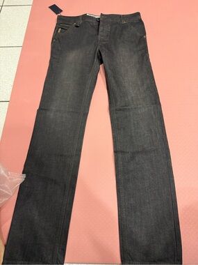 Armani Jeans Straight-Leg Jeans in Dark Charcoal